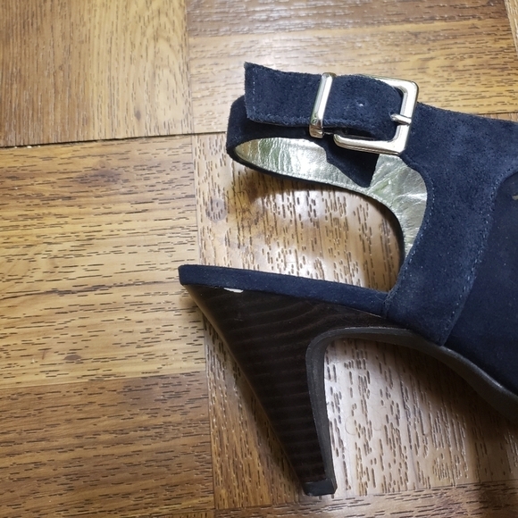 Alfani Primere Slingback Heel Sandals Black Suede Cage Heels Size 5.5 - Picture 9 of 12